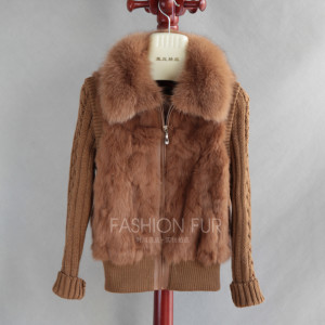 16-April-030 RABBIT FUR JACKET WITH FOX FUR COLLAR  (12)