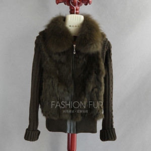 16-April-030 RABBIT FUR JACKET WITH FOX FUR COLLAR  (14)