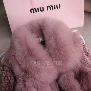 16-April-030 RABBIT FUR JACKET WITH FOX FUR COLLAR  (5)