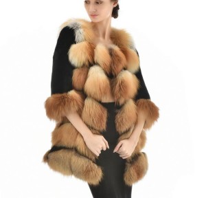 16May-023 fox fur coat with rex rabbit fur sleeve (10)