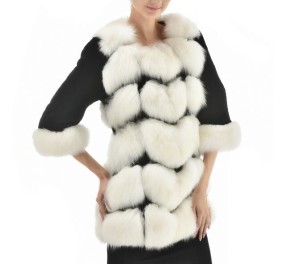 16May-023 fox fur coat with rex rabbit fur sleeve (2)