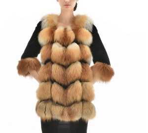 16May-023 fox fur coat with rex rabbit fur sleeve (9)