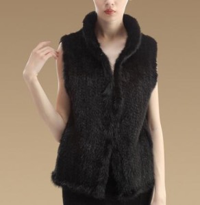 16-057June knitted mink fur vest  (3)