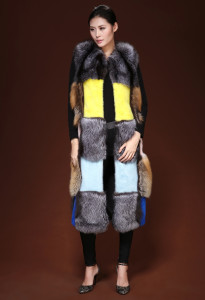 mink fur long vest 2016 eileenhou fox fur vest (3)