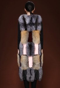 mink fur long vest 2016 eileenhou fox fur vest (5)