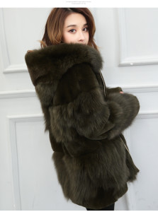 rex rabbit fox fur coat with hood with fox fur trimming 1611037 eileenhou (19)