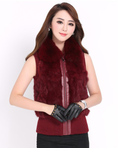 rex rabbit fur vest with fox fur collar 1611020 (19)