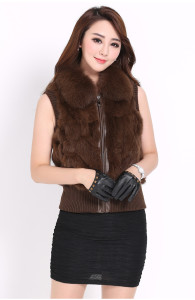 rex rabbit fur vest with fox fur collar 1611020 (9)