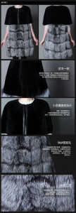 sheep leather with fox poncho coat vest eileenhou 1611044 (16)