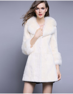 1701011 rex rabbit fur coat with fox fur collar (10)