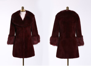 1701011 rex rabbit fur coat with fox fur collar (12)