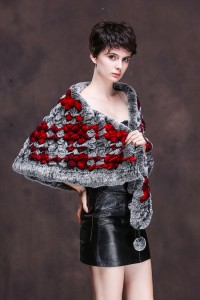 knitted rex rabbit fur shawl 1701029 eileenhou (11)