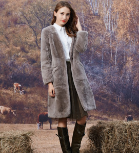 1703003 rex rabbit fur long coat ailin fur (16)