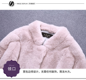 1703005 rex rabbit fur long coat ailin fur (43)