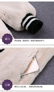 1703008 rex rabbit fur long coat with star print ailin fur (30)