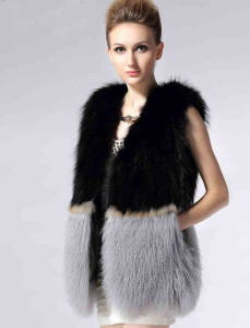 1703025 fox fur tibet sheep fur vest eileenhou ailin fur (3)