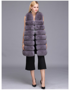 1703036 fox fur vest long eileenhou ailin fur (17)