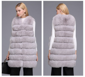 1703036 fox fur vest long eileenhou ailin fur (27)