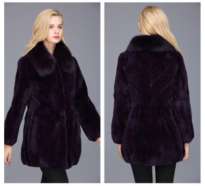 1703037 rex rabbit fur coat with fox fur collar eileenhou ailin fur (19)