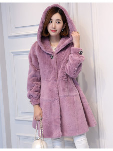 1703094 rex rabbit fur coat with hood eileenhou ailin fur (9)