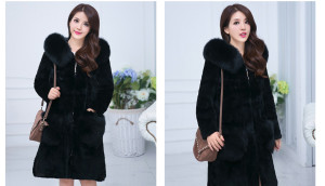 1703131 rex rabbit fur coat with fox fur hood trimming (17)