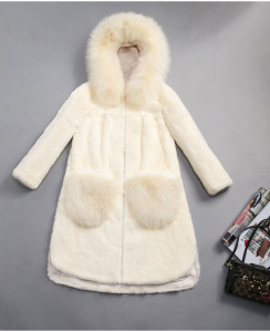 1703131 rex rabbit fur coat with fox fur hood trimming (18)