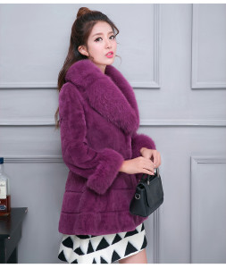 1703132 rex rabbit fur coat with fox fur collar (12)