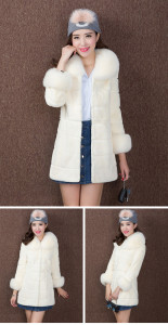 1703133 rex rabbit fur coat with fox fur collar (4)