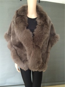 rex rabbit fur shawl with fox fur trimming 1703099 (2)_副本