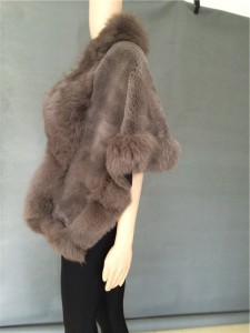 rex rabbit fur shawl with fox fur trimming 1703099 (3)_副本