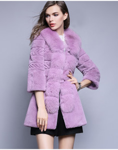 1704006 rex rabbit fur coat with fox fur collar eileenhou lvcomeff (11)