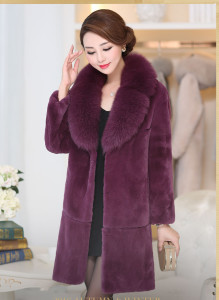 1704013 rex rabbit fur coat with fox fur collar eileenhou lvcomeff (15)