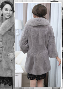 1704015 rex rabbit fur coat with fox fur collar eileenhou lvcomeff (18)