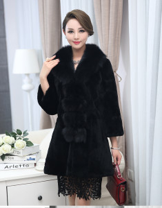 1704015 rex rabbit fur coat with fox fur collar eileenhou lvcomeff (34)