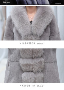 1704015 rex rabbit fur coat with fox fur collar eileenhou lvcomeff (39)