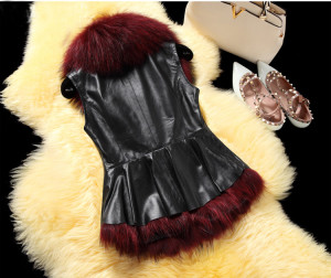 1704035 sheep leather vest with raccoon fur collar eileenhou lvcomeff (23)