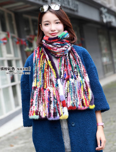 1704065 knitted mink fur scarf multicolor eileenhou lvcomeff (11)