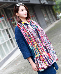 1704065 knitted mink fur scarf multicolor eileenhou lvcomeff (15)