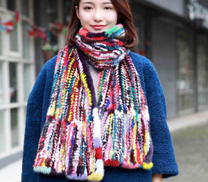 1704065 knitted mink fur scarf multicolor eileenhou lvcomeff (3)