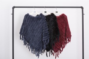 1704094 rabbit fur poncho with tassels eileenhou lvcomeff (1)