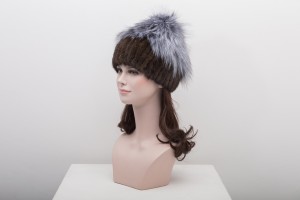 17041015 knitting mink fur hat with fox fur top eileenhou lvcomeff (15)