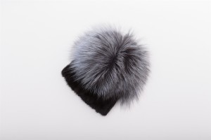 17041015 knitting mink fur hat with fox fur top eileenhou lvcomeff (19)