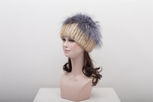 17041015 knitting mink fur hat with fox fur top eileenhou lvcomeff (7)