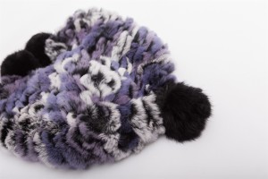 1704119 knitted rex rabbit fur hat with pompoms eileenhou lvcomeff (66)