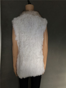 1704154 knitted rabbit fur gilet with raccoon fur collar eileenou lvcomeff (2)_副本