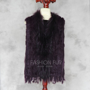 1704155 knitted rabbi fur vest with tassles with raccoon fur collar eileenhou lvcomeff (13)