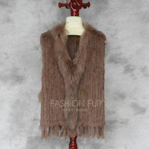 1704155 knitted rabbi fur vest with tassles with raccoon fur collar eileenhou lvcomeff (20)