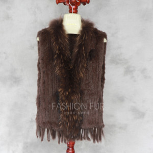 1704155 knitted rabbi fur vest with tassles with raccoon fur collar eileenhou lvcomeff (24)