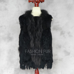 1704155 knitted rabbi fur vest with tassles with raccoon fur collar eileenhou lvcomeff (26)