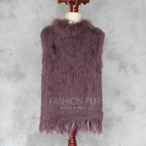 1704155 knitted rabbi fur vest with tassles with raccoon fur collar eileenhou lvcomeff (31)